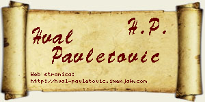 Hval Pavletović vizit kartica